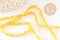 Perles cristal toupies facette orange transparent,perles bijoux,Perle bicone facette, fil de 41cm, 3mm, x1 (G2599)