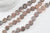 Perles disque jaspe zébré naturel beige marron 20mm,perles pierre naturelle création bijoux, perles jaspe naturel, x5 (G8270)