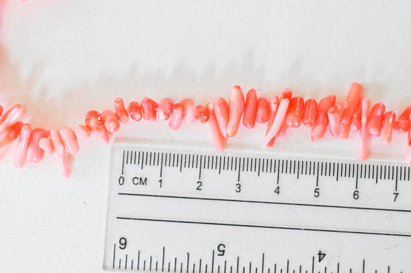 Perles en corail rose, corail naturel ,perle coquillage,4-18mm,fil de 40cm, x1 (G4589)