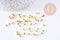 Perles hexagonale intercalaires facetté zamac doré 4x3.5mm, x50 (G10685)