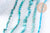 Perles howlite naturelle turquoise 12-14-16-18mm, x1 fil de 37cm (G1851)