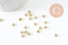 Perles intercalaires Rondelles fleurs zamac doré 5mm, x20 (G0960)