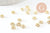 Perles intercalaires Rondelles fleurs zamac doré 5mm, x20 (G0960)