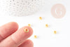 Perles intercalaires rondelles fleurs zamac doré 6mm, x50 (G5791)
