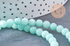 Perles jade naturel turquoise 6mm, x1 fil de 33cm (G0464)