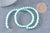Perles jade naturel turquoise 6mm, x1 fil de 33cm (G0464)