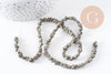 Perles pyrite nugget,perles pyrite, fabrication bijoux, pyrite naturelle,nuggets pyrite, 4-5mm,fil de 45 perles, x1 (G0411)