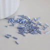 Perles rocaille Tube bleu 6x2mm, , perles rocaille bleu, perles bleu métallisé, x 5gr G2478