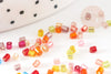 Perles rocaille Tube multicolore 1.5-2.5mm, x 10Gr (G9282)