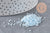 Perles rocailles miyuki bleu ciel, Perle rocaille japonaise Aqua Lined White Pearl ,perle rocaille perlage,15/0, 1.5mm, Sachet 10g (G3951)