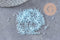 Perles rocailles miyuki bleu ciel, Perle rocaille japonaise Aqua Mist Lined Crystal ,perle rocaille perlage,15/0, 1.5mm, Sachet 10g (G3952)