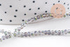 Perles rondelle gris irisé 2.5mm, x1 fil de 31cm (G0621)