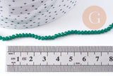 Perles rondelles cristal vert émeraude facette 2.9-3mm, fil de 34cm x1 (G10615)
