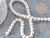 Perles rondes coquillage naturel blanche nacrées 8mm, x1 fil de 40cm (G9034)