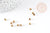 Perles rondes intercalaires laiton brut4 mm , x 100 (8GR) (G8752)