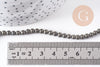 Perles rondes pyrite naturelle 4mm grade A, x1 fil de 39cm (G1539)