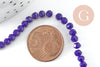 Perles toupies cristal bleu roi 4-5mm, perles bijoux, perle cristal verre facette,fil de 34 cm x1 (G6216)