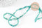 Perles toupies cristal bleu turquoise transparent irisé 3.5x2.5mm, x1 fil de 40cm (G6760)