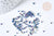 Perles tube bleu reflets violets verts mat façon Delica miyuki, x1 sachet de 8g (G8134)