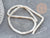 Perles tube nacre blanche 8x4mm, coquillage le fil de 38cm x1 G9042