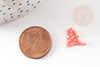 Perles tube orange corail opaque façon Delica miyuki 1.5-2mm, x1 sachet de (G9162)