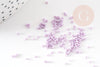 Perles tube violet clair opaque façon Delica miyuki 1.5-2mm, x1 sachet de 8gr (G9167)