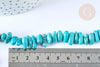 Perles/chips howlite naturelle turquoise 9-18mm, x1 fil 40 cm (G2574)