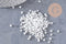 Petite perles de rocaille blanches 2.5mm, perles rocaille blanc opaque, perlage, x 5gr (G2541)