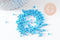 Petite perles de rocaille turquoise, perlage,perles verre, rocaille bleu, fabrication bijoux,2.5mm , x 10gr (G0183)