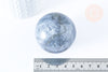 Pierre boule calcite bleue naturelle 47-50mm, pierre lithotthérapie décoration de la maison, x1 (G5769)