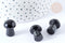 Pierre de massage champignon obsidienne naturelle lithothérapie 20-21mm, pierre lithothérapie, x1, G7550