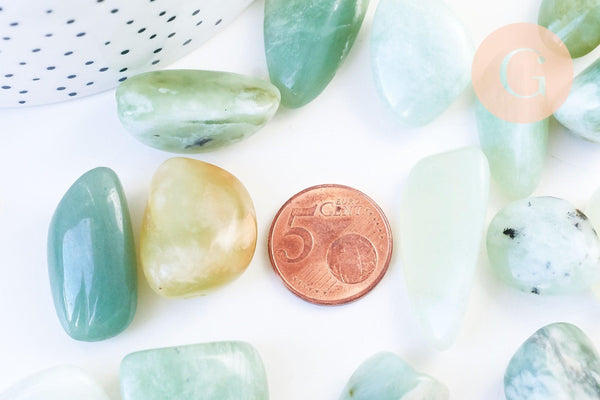 Pierre jade naturel roulé 15-32mm, pierre naturelle, litotherapie, sodalite naturelle, x20gr (G5783)