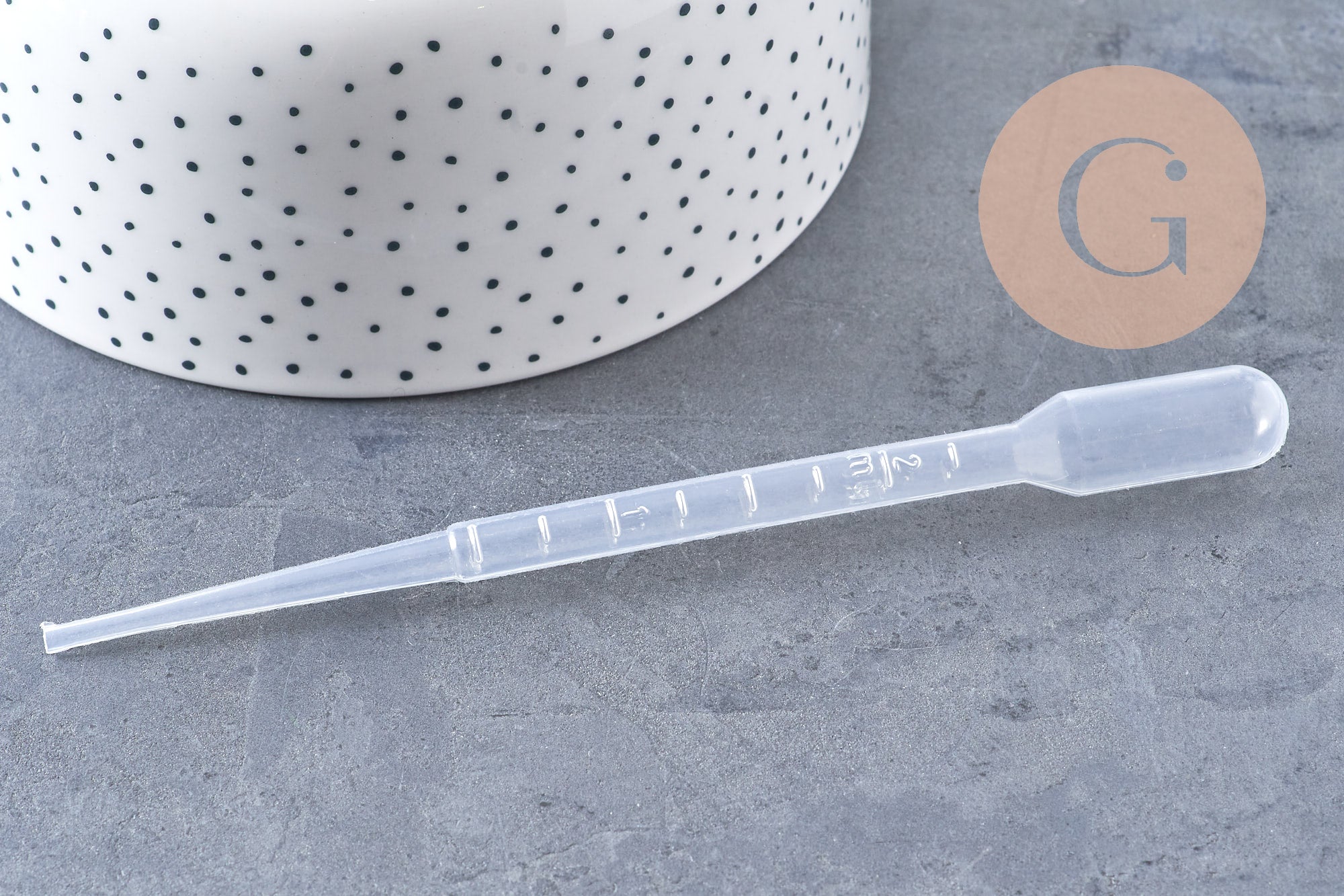 Pipette plastique transparent graduée,outil cosmétique, entonnoir parfum,cosmétique maison, contenant,142x2.5mm,2ml,x 5 (G5109)