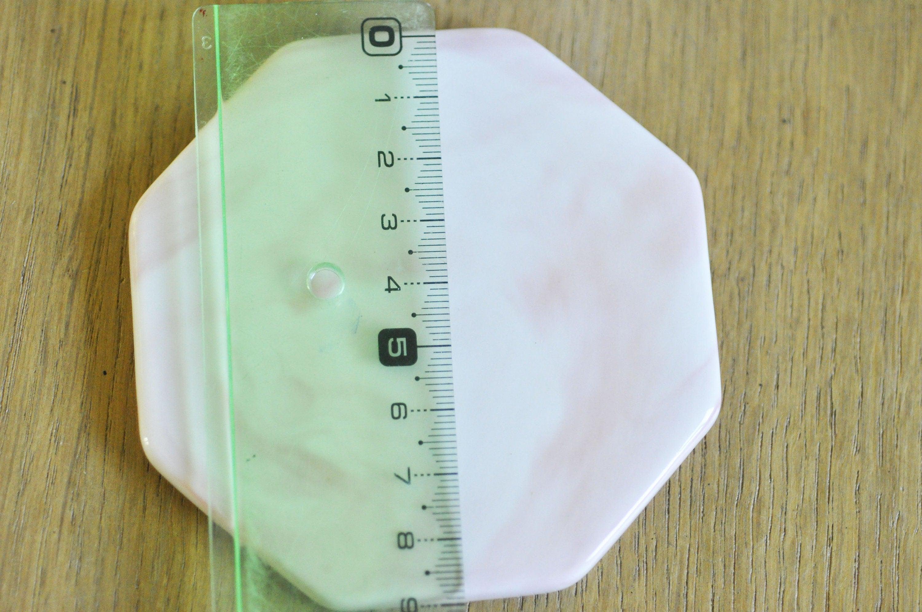 Plateau porcelaine Marbre rose et blanc, présentoir bijoux, un support décoratif minimaliste pour poser vos bijoux,9.1cm, x1 G5112