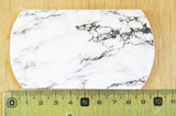 Pochette carton marbré blanc 9.5x5.5cm, x10 G2944