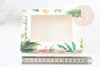 Pochette carton motif tropical 14.6x10.5cm, x1 G3168