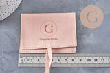 Personalized suede microfiber jewelry gift pouch, x1 or x5 (G10993)