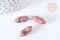 Pointe Rhodochrosite naturelle non percée 19~22mm, pointe double, pierre naturelle polie,bijoux lithothérapie, x1 G7531