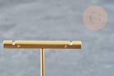 Présentoir bijoux boucles d'oreilles métal doré 11.6cm ou 13.6cm, x1 (G8944)