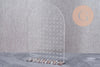 Présentoir boucles d'oreilles plexiglas arche personnalisable 110 emplacements 17.8cm, x1 G10103