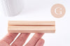 Présentoir rainuré bois pour table menu personnalisable 9.9cm, x1 (G10238)