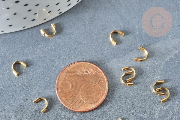 Protège-fil acier acier 316 inoxydable doré IP 6.3-7mm, x10 (G8401)