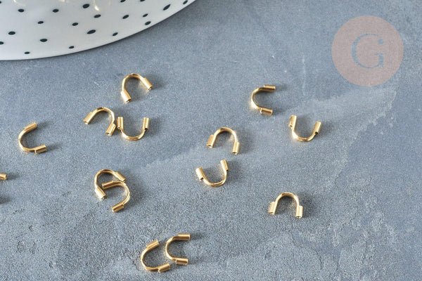 Protège-fil acier acier 316 inoxydable doré IP 6.3-7mm, x10 (G8401)