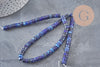 Perles heishi jaspe imperial bleu, x1 fil de 40cm (G5531)