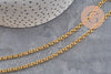Chaine rolo fer doré 4mm, x5 mètres (G2871)