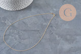 Necklace Fine chain with gold-filled clasp 45.7cm x1 (G2617)