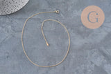 Necklace Fine chain with gold-filled clasp 45.7cm x1 (G2617)
