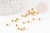 Rondelles laiton doré, perles dorées, perles intercalaires, Perle ,4mm, x 10Gr (G5598)