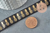 Ruban élastique noir or ananas EFJF,bracelet EVJF,ruban mariage,scrapbooking,16mm, 1/5/10 Mètres (G1580)