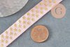 Ruban élastique rose étoile or EFJF, bracelet EVJF,16mm, 1/5/10 Mètres G8240